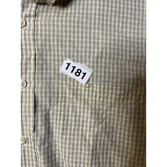 Brooks Brothers‎ Sport Shirt Men's XL Yellow Plaid Button Up Long Sleeve - Picture 4 of 4